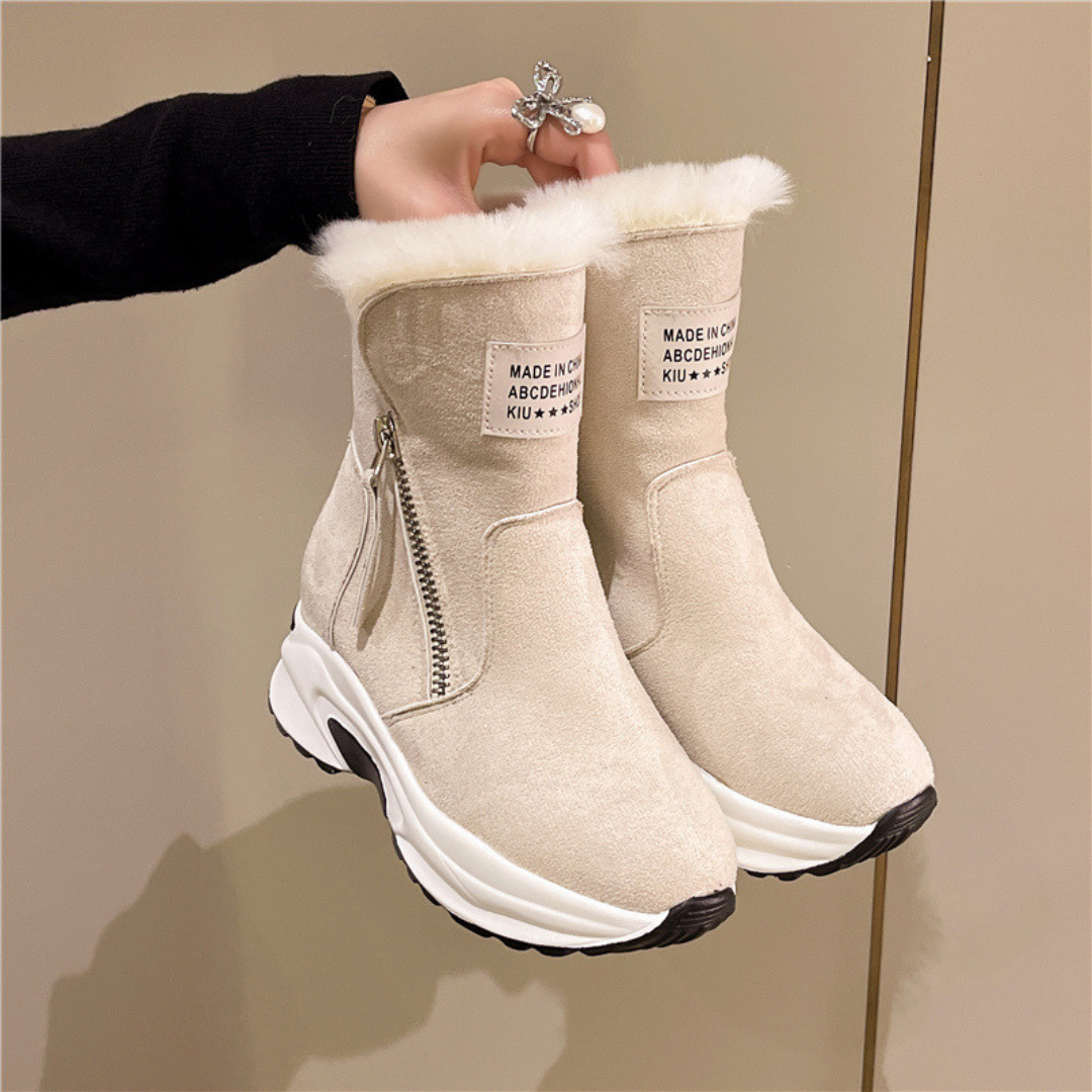 Gemütliche sportliche Winterstiefel für Damen