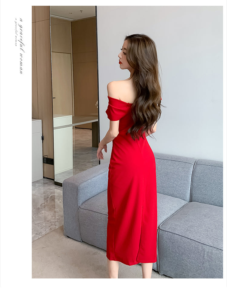 Elegantes Abendkleid mit schulterfreiem Ausschnitt für Damen