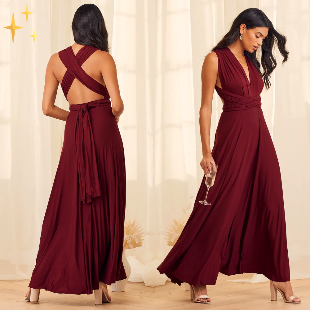 Multifunktionales Stretch-Midikleid
