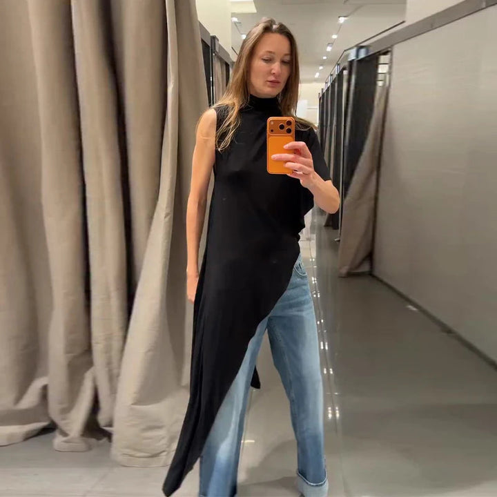 Damen Bodycon Maxikleid mit Überwurf-Schal und Blumendruck