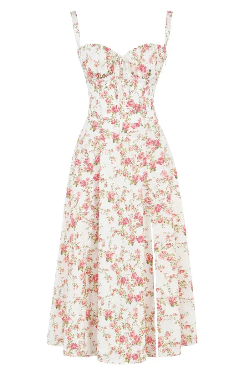 Elegantes Midikleid mit verstellbaren Trägern