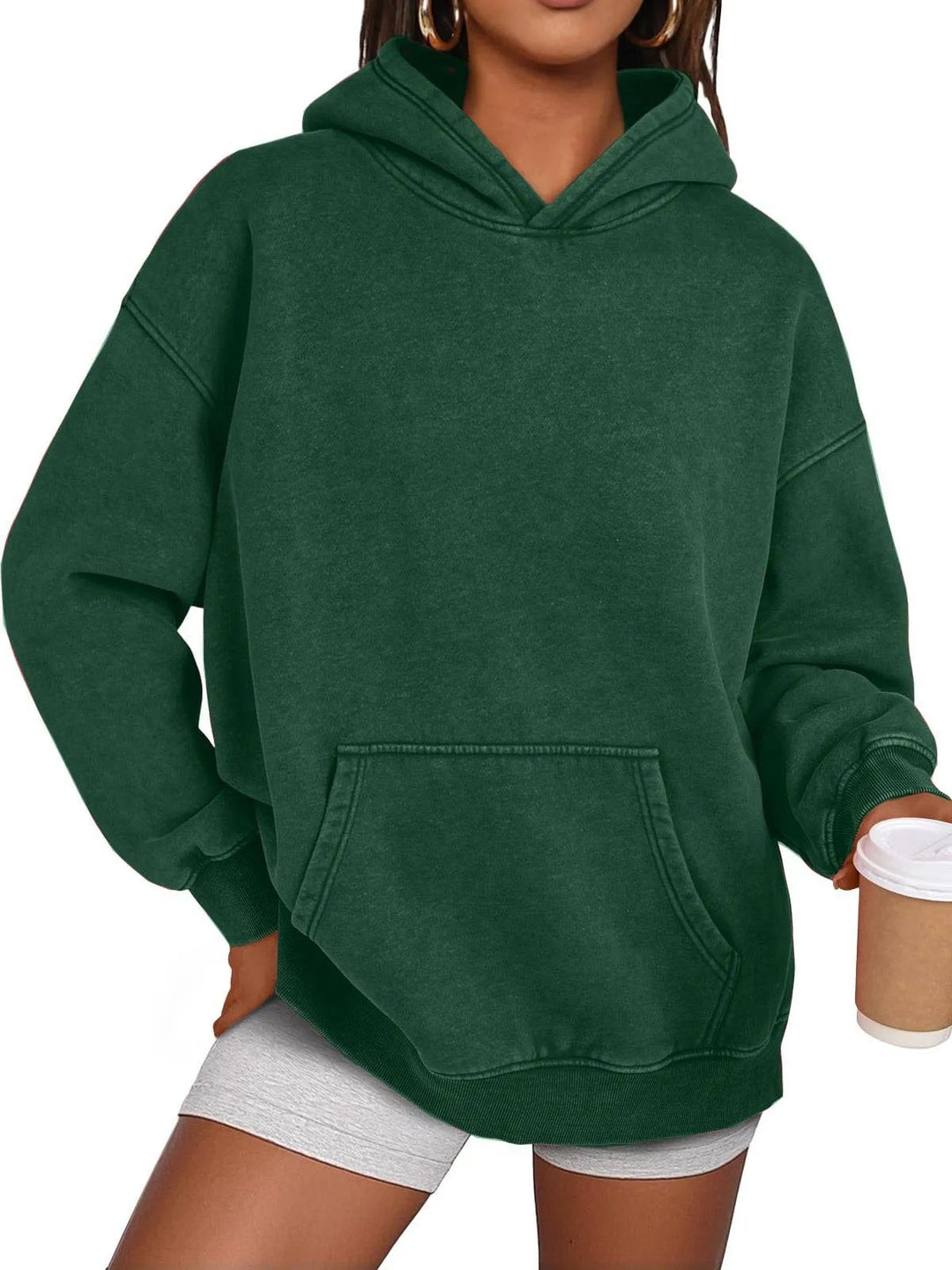 Übergroßer Pullover mit Acid-Wash-Effekt