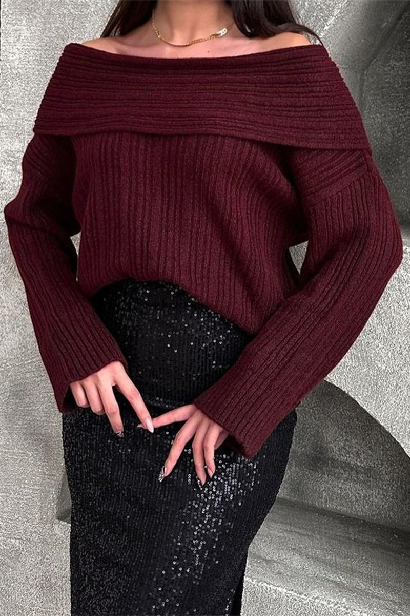 Gemütlicher grob gestrickter Wintersweater
