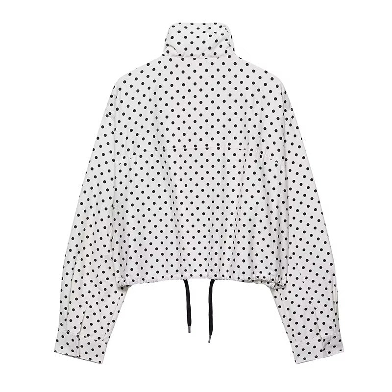 Damen Kurzjacke mit Polka-Dots