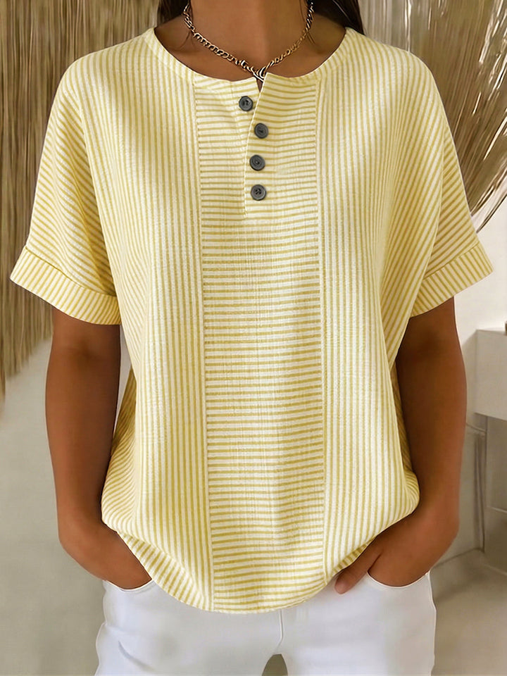 Farbchichte gestreifte Bluse für Damen