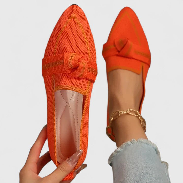 Damen Loafer In Strickoptik Mit Spitze Form