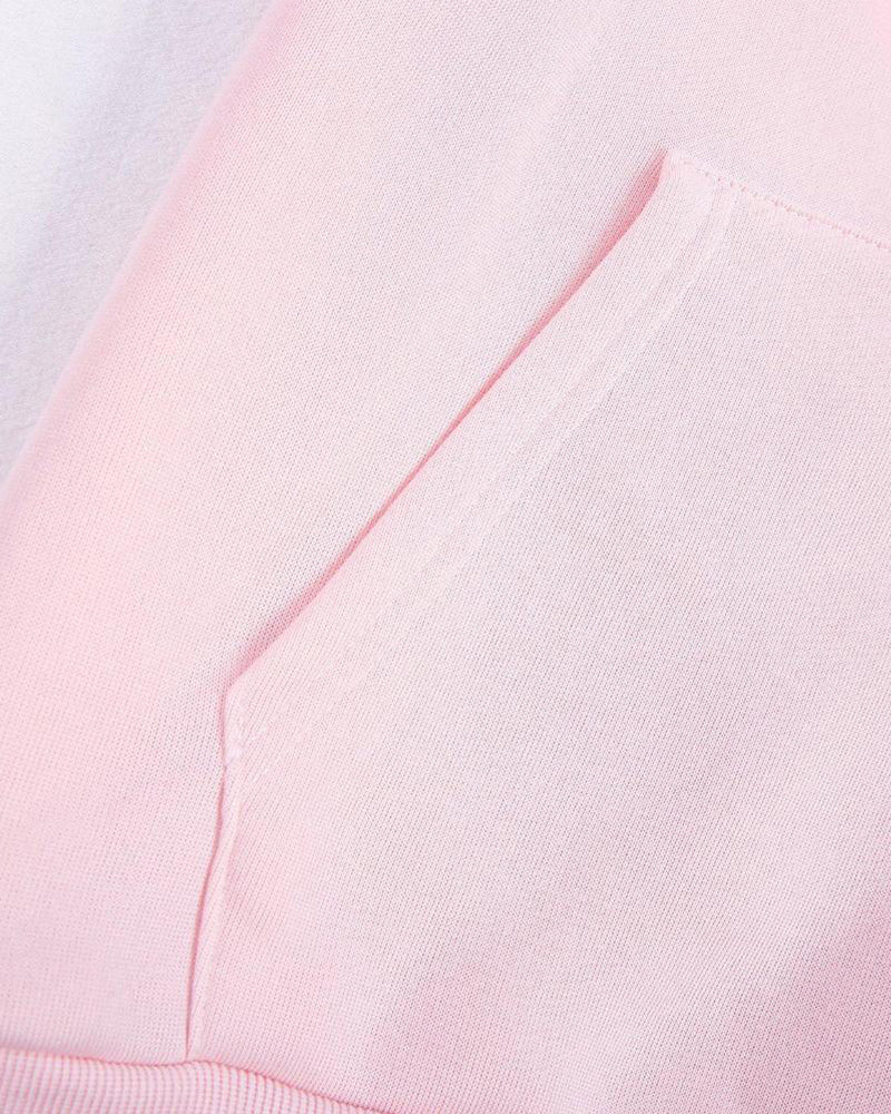 Gemütlicher pinker Hoodie mit Kängurutaschen für Damen