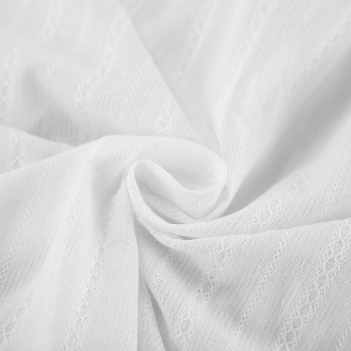 Gestreifte Bluse mit gebundenen Manschetten für Damen