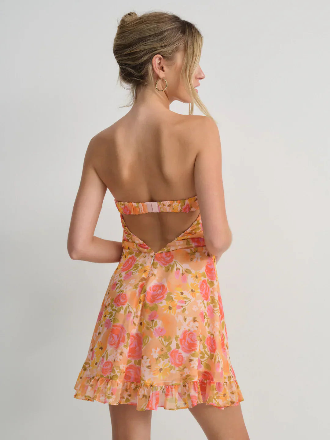 Fließendes florales Boho-Maxikleid