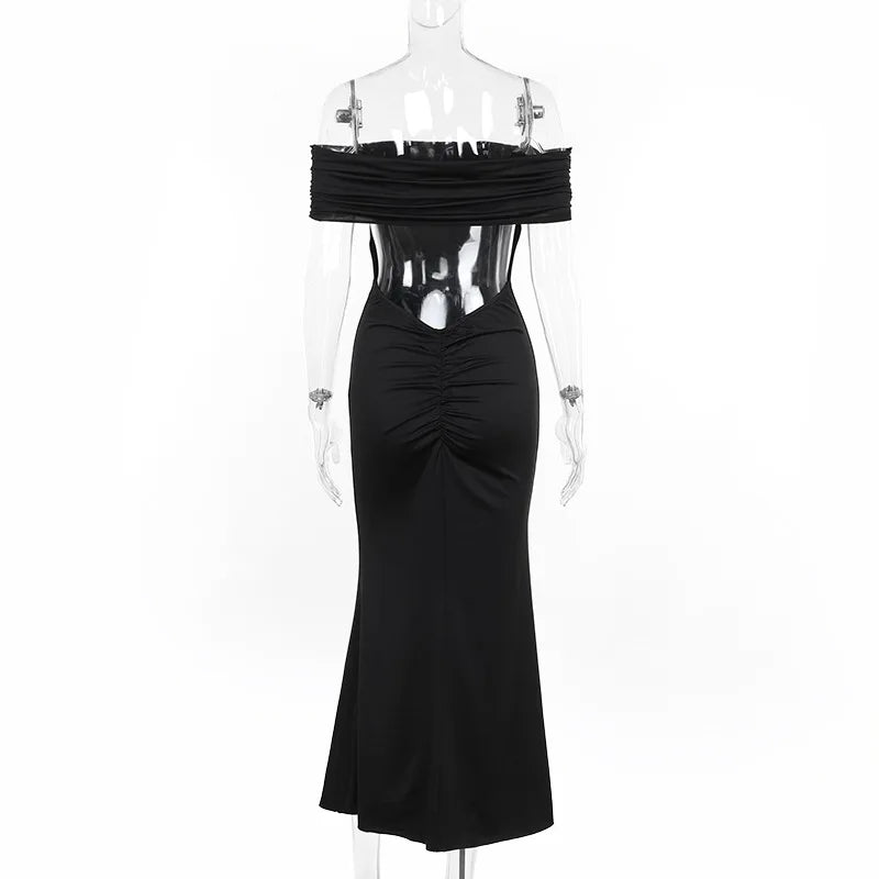 Sexy trägerloses, rückenfreies Maxikleid für Damen