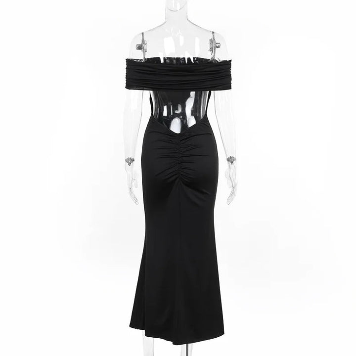 Sexy trägerloses, rückenfreies Maxikleid für Damen