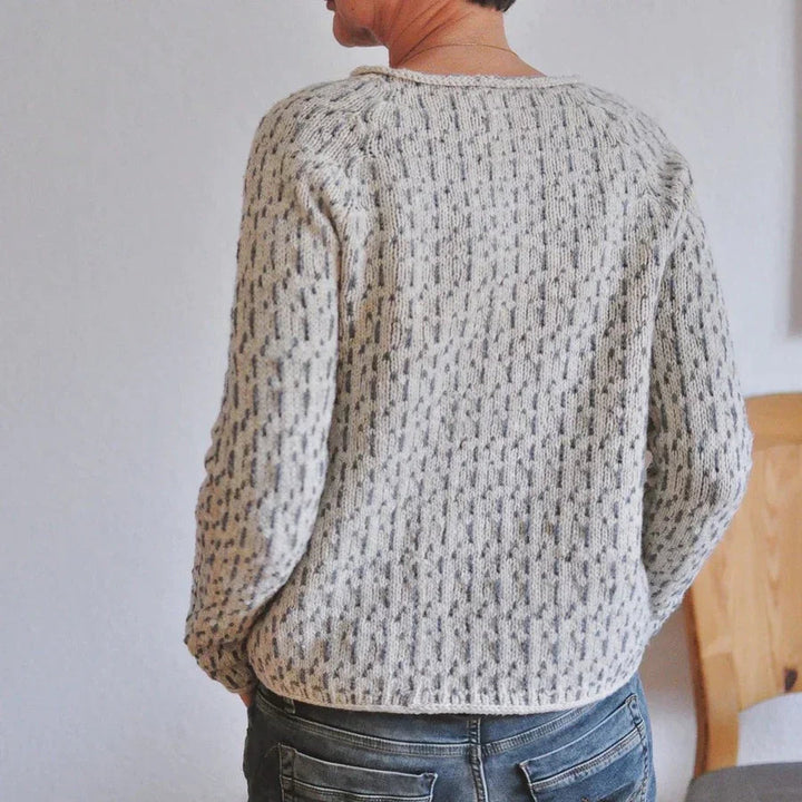 Gemütlicher eleganter Strickpullover für Damen