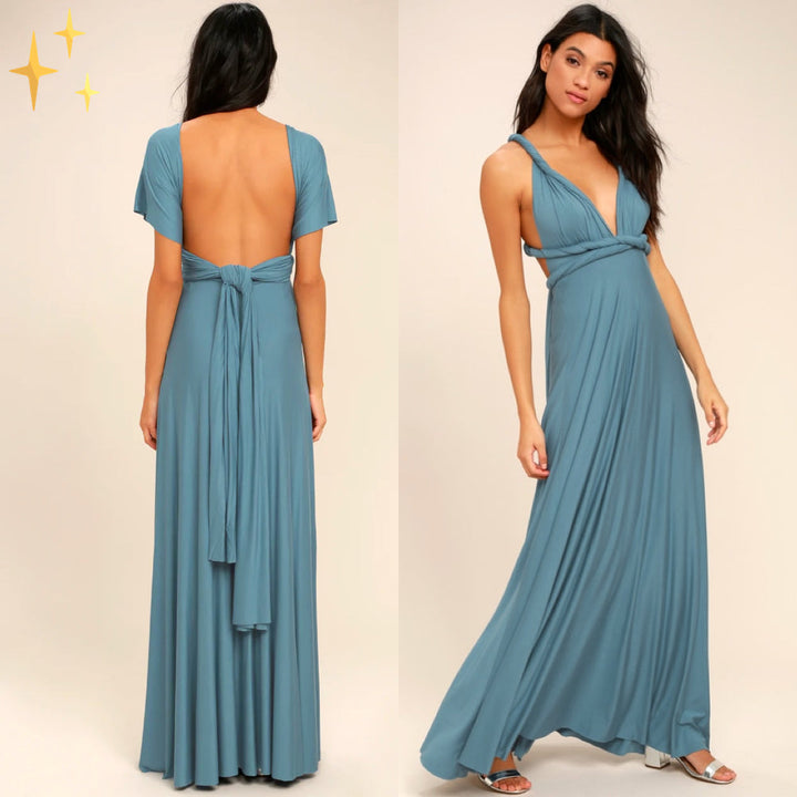 Multifunktionales Stretch-Midikleid
