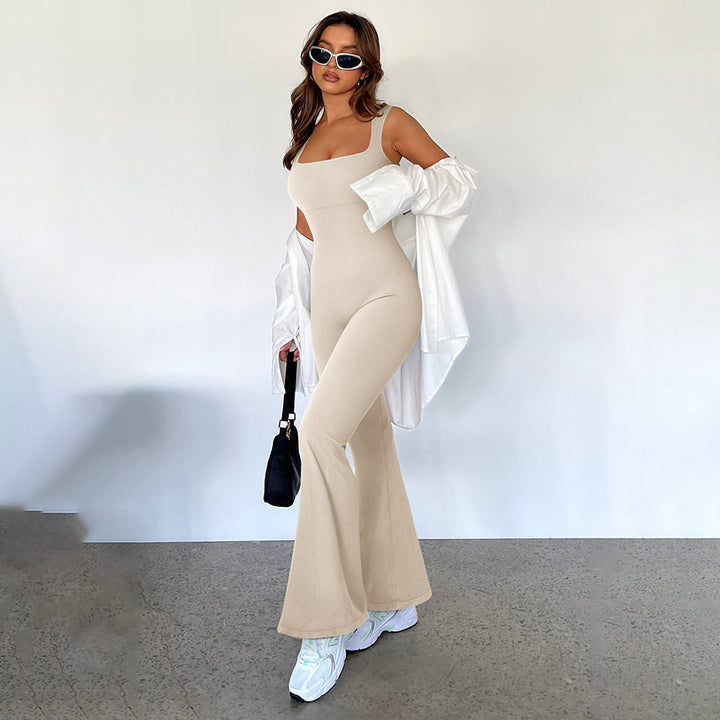 Ärmelloser figurbetonter Stretch-Jumpsuit