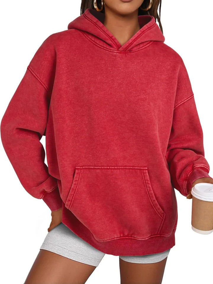 Übergroßer Pullover mit Acid-Wash-Effekt
