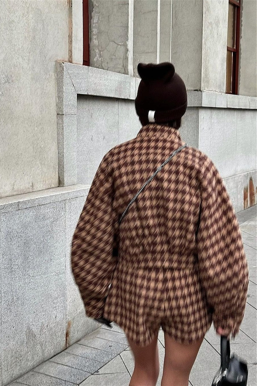 Vintage Hahnentritt-Zweiteiler Set