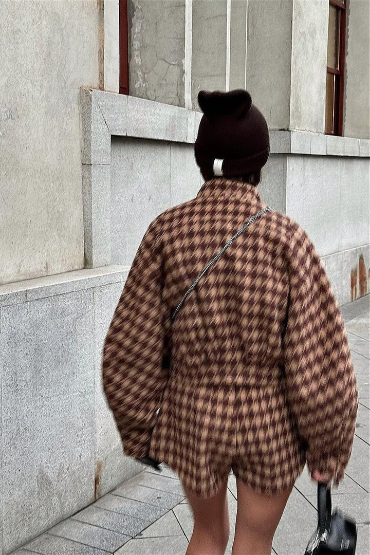 Vintage Hahnentritt-Zweiteiler Set