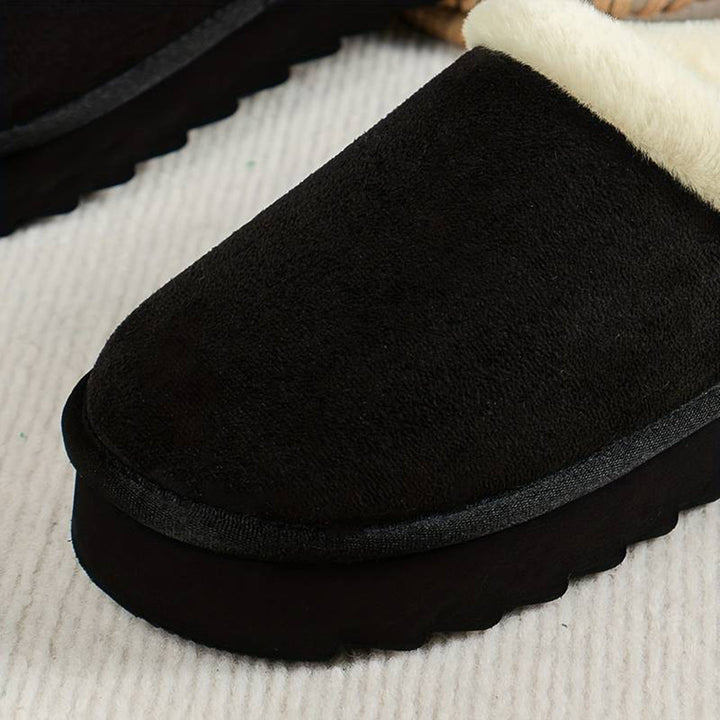 Gemütliche Damen-Hausschuhe mit Fleece-Futter zum Hineinschlüpfen