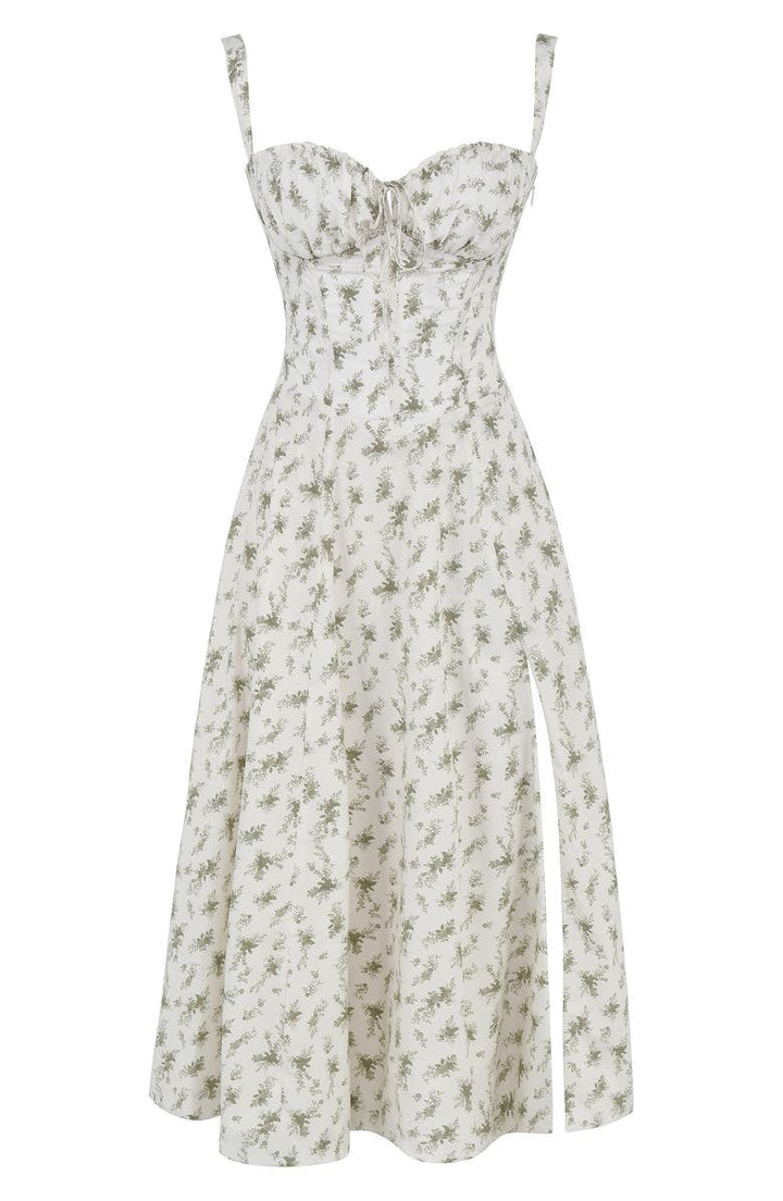 Florales Bustier-Bauchformer Bodycon-Kleid