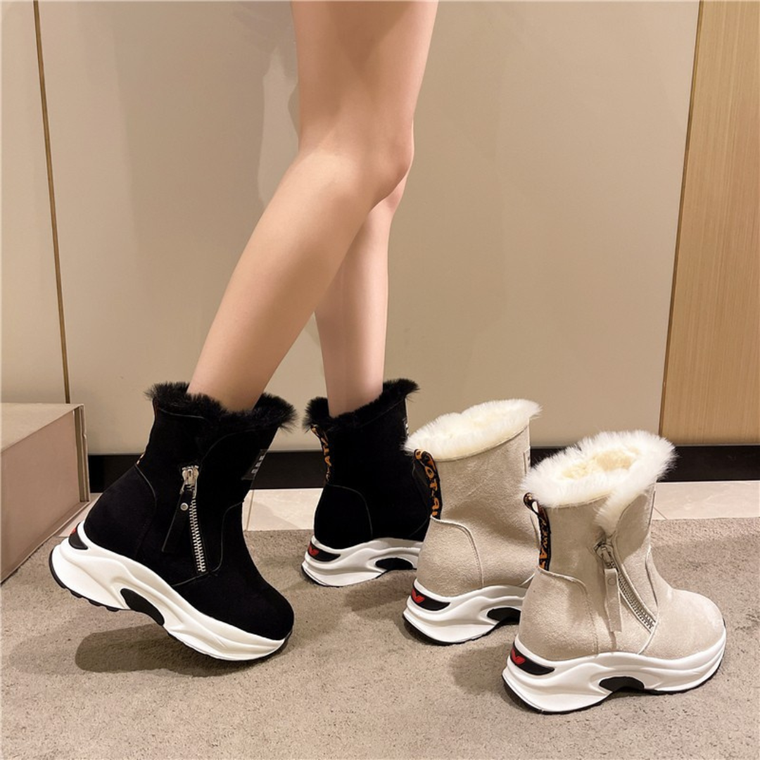Gemütliche sportliche Winterstiefel für Damen
