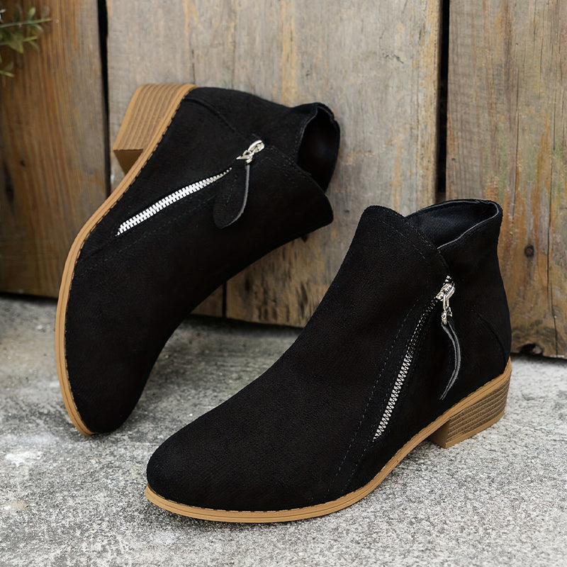 Schicke Leder-Stiefeletten für den Alltagstil
