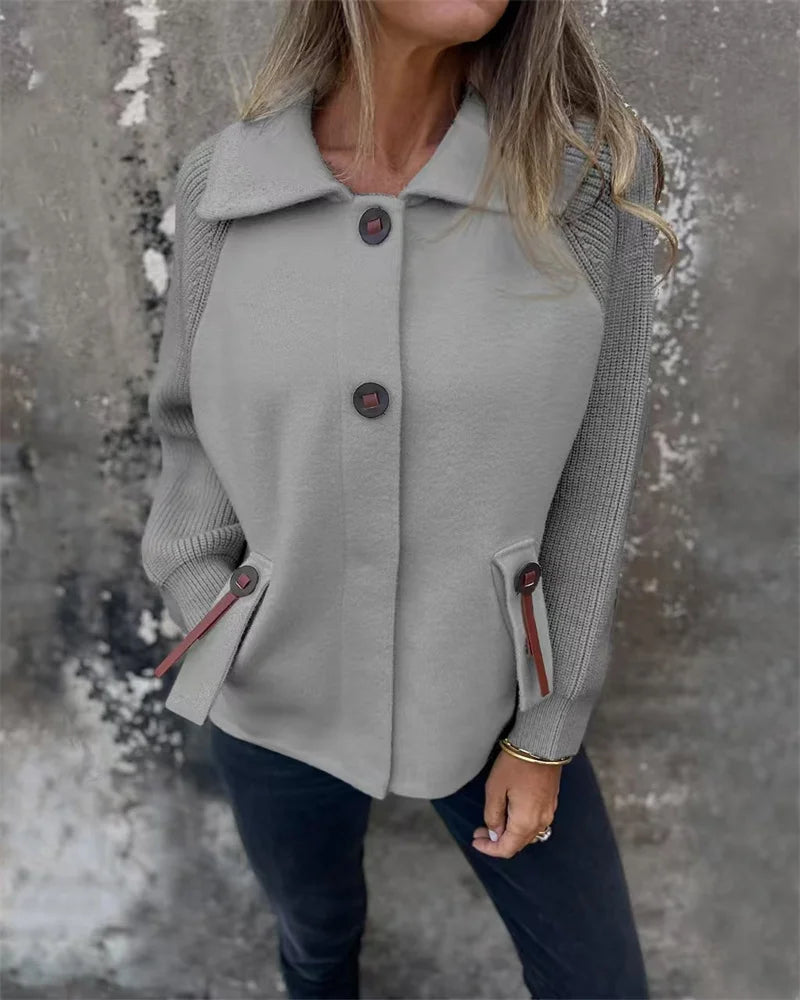 Gemütliche leichte Damenjacke für Herbst und Winter