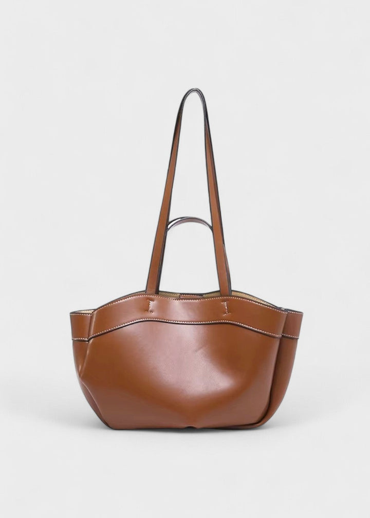 Klassische Ledertasche Tote