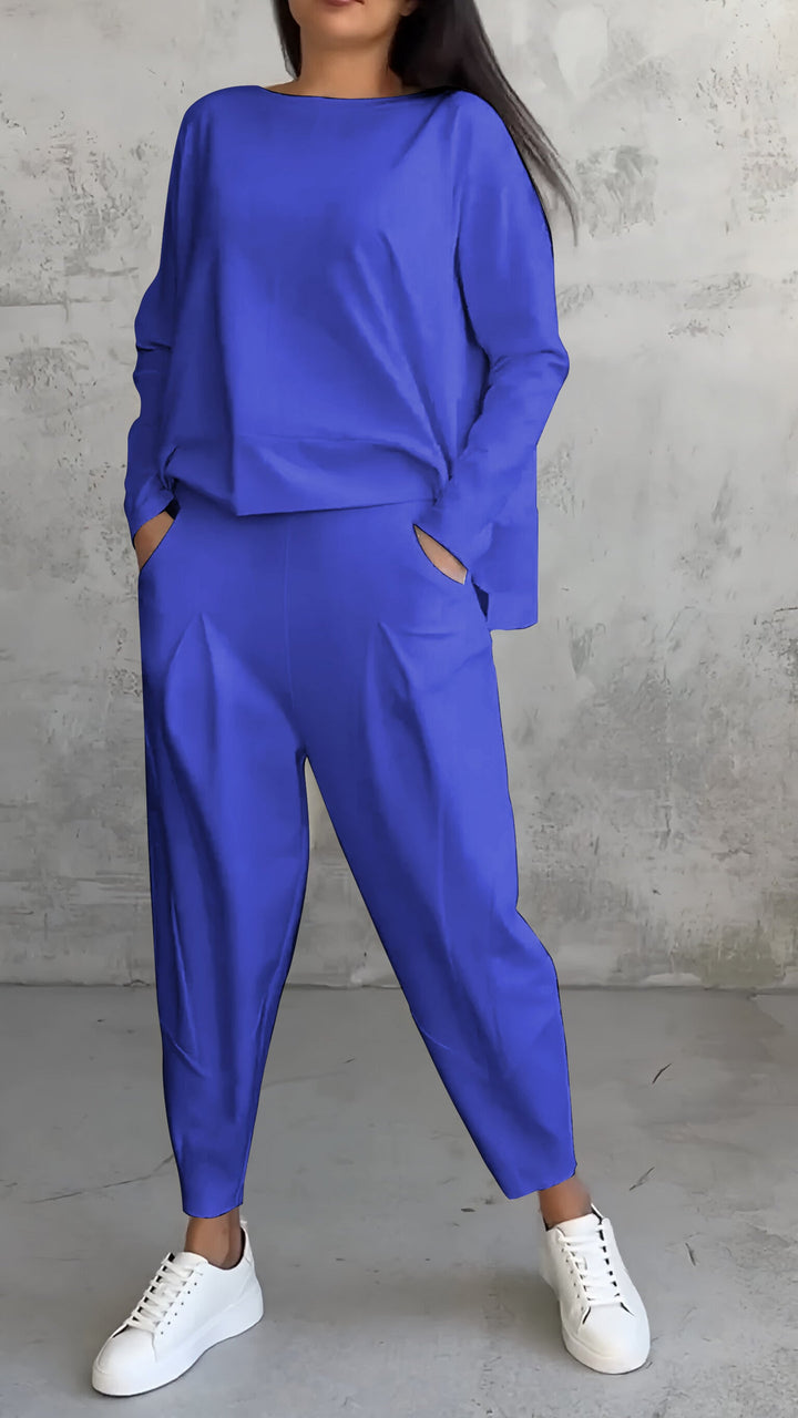Gemütliches Strick-Zweiteiler-Loungewear-Set