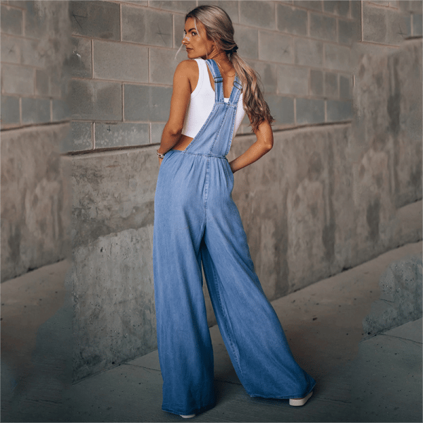 Nala - Damen Denim Jumpsuit