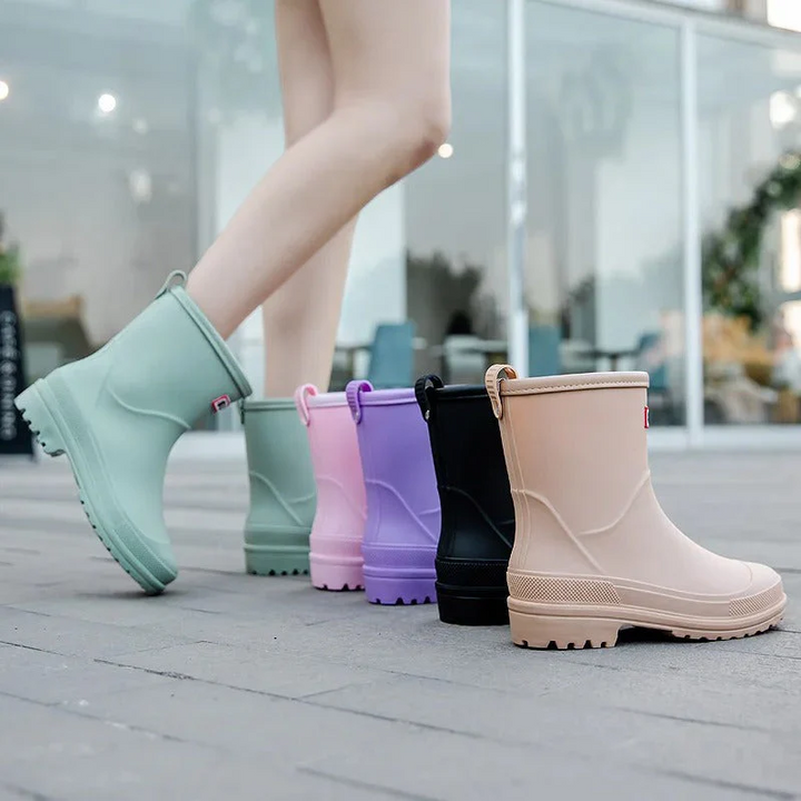 Damenstiefel mit hohem Schaft für zuverlässigen Regenschutz
