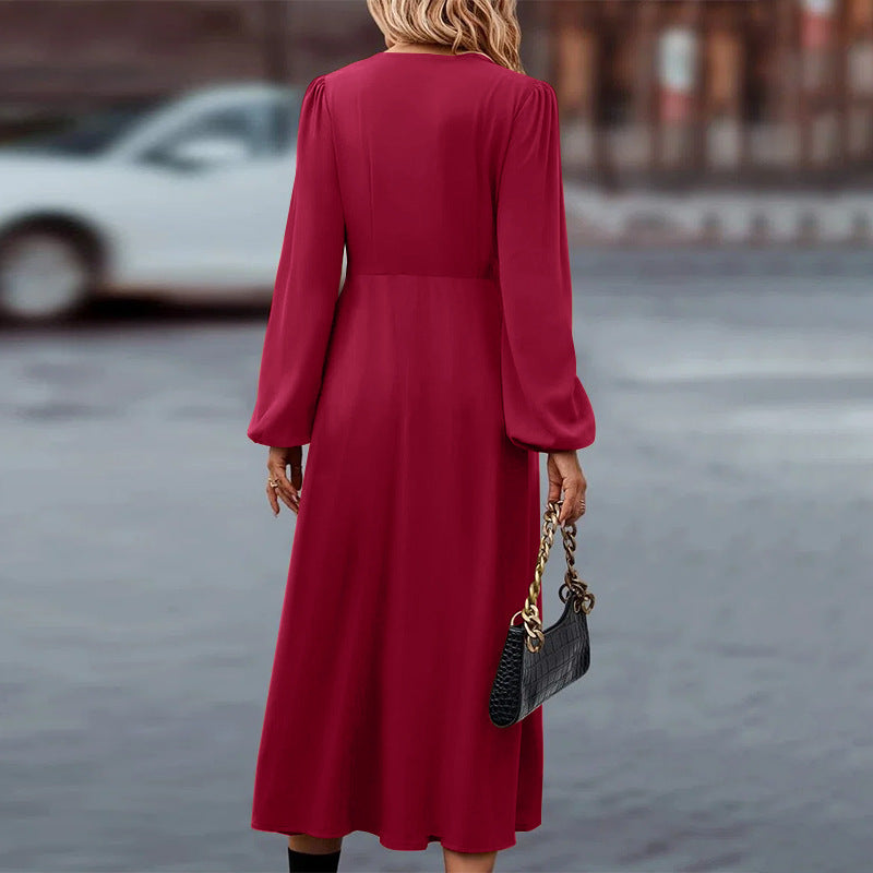 Damenkleid mit langen Ärmeln für besondere Anlässe