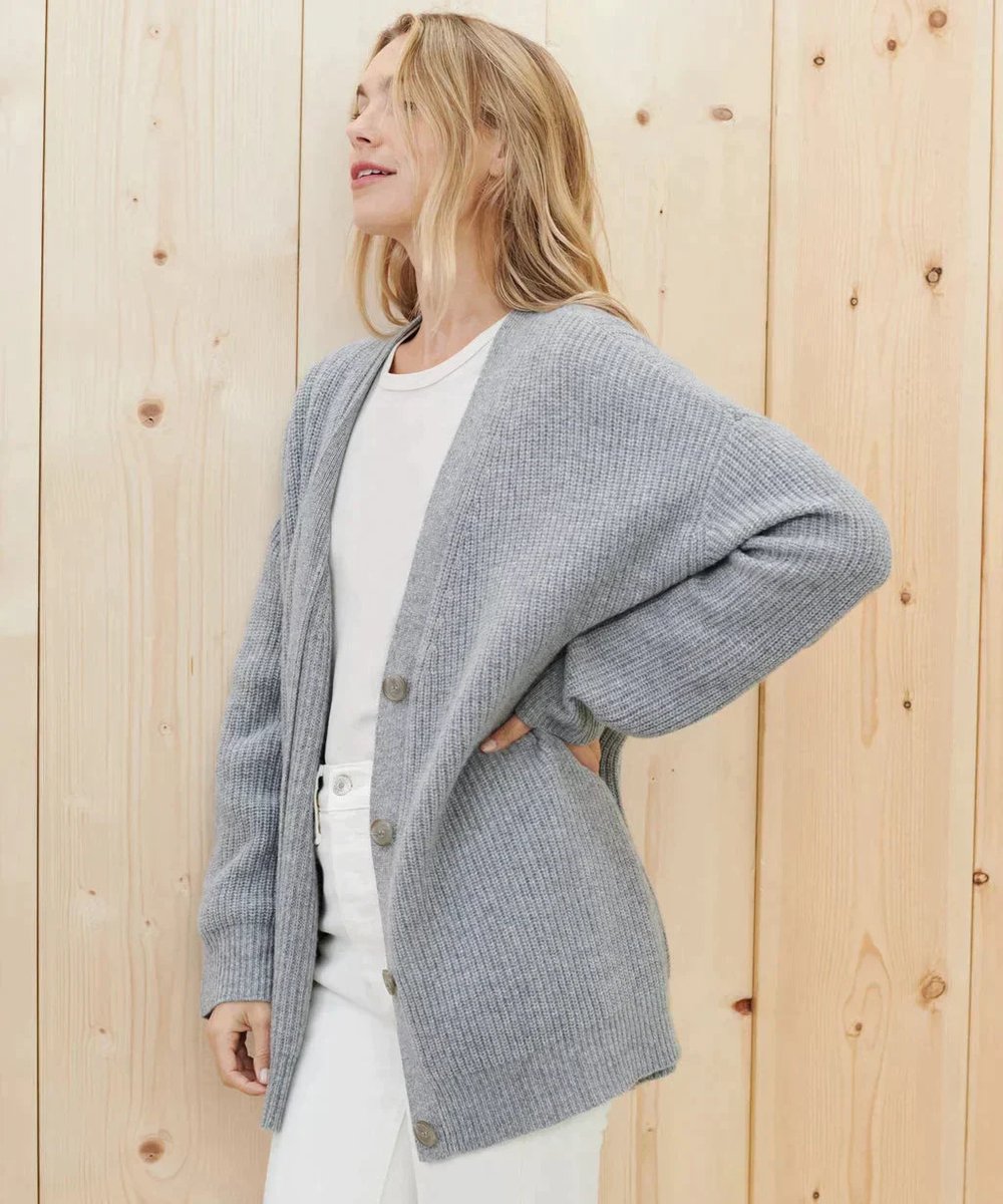 Oversized Kaschmir-Cardigan als elegante Damenmode