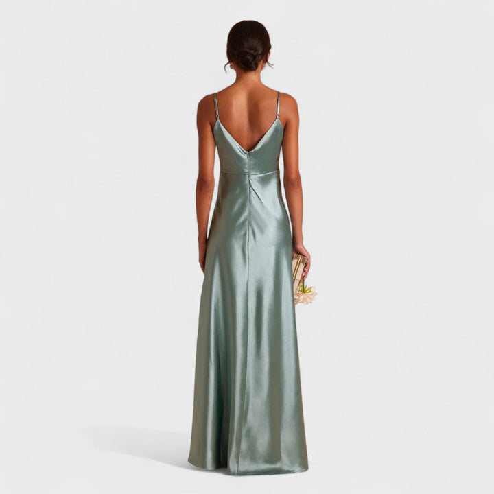 Damen Satin Unterkleid