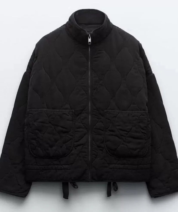 Vintage Steppjacke mit klassischer Steppnaht-Detailierung