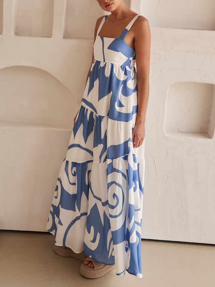 Maxikleid mit geometrischem Muster für Damen