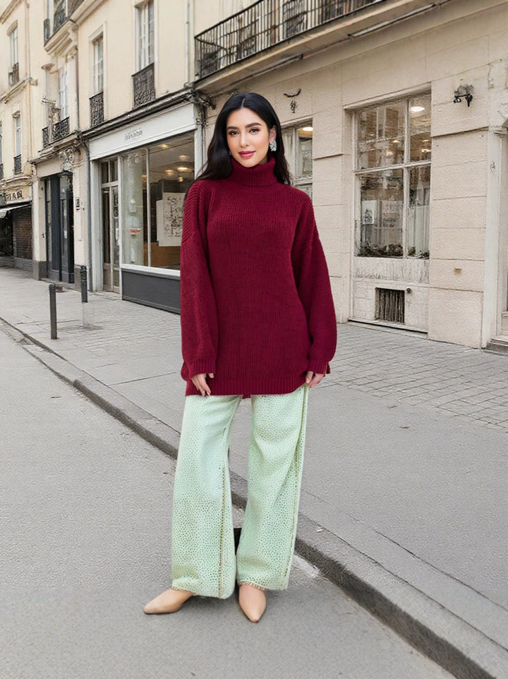 Bequemer Damenpullover aus warmem, weichem Strick