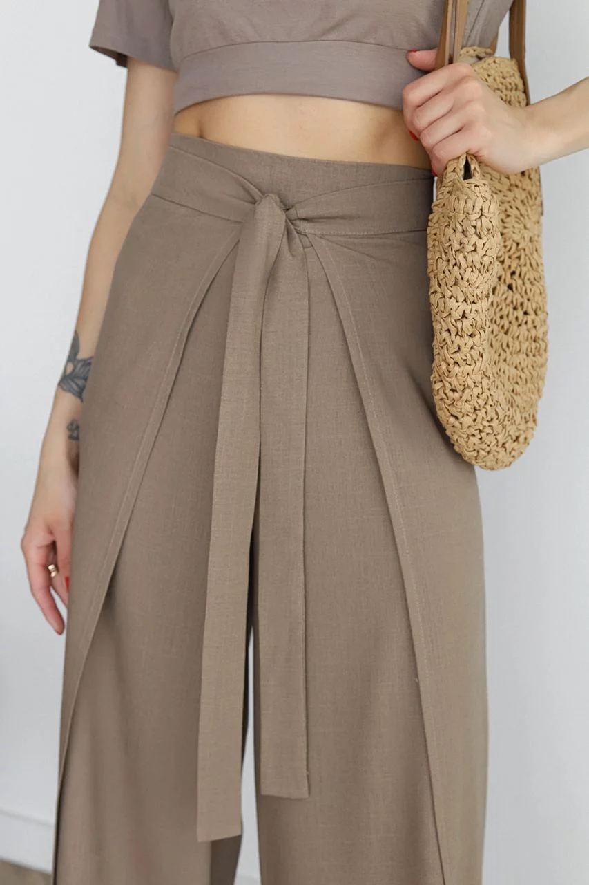Locker sitzende Leinenhose für Damen