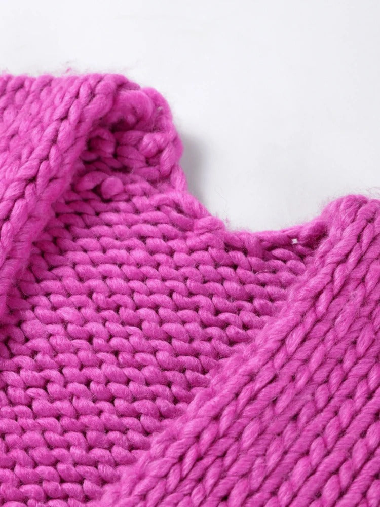 Gemütlicher Strick-Cardigan in Uni-Farbe, lässig