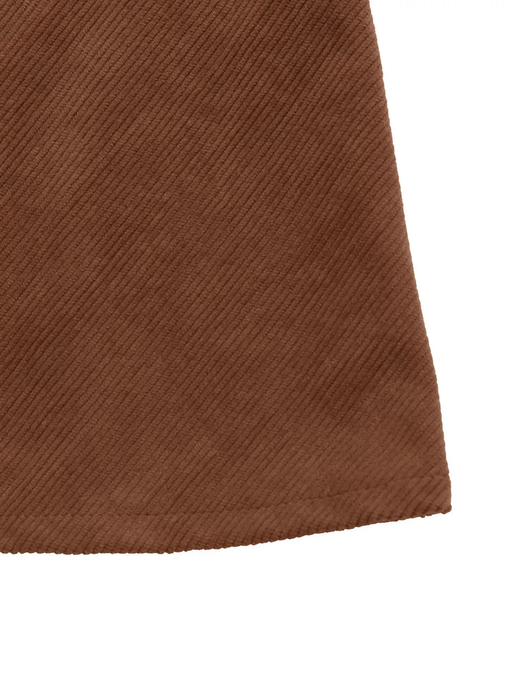 Freizeitkleid mit durchgehender Knopfleiste und langen Ärmeln