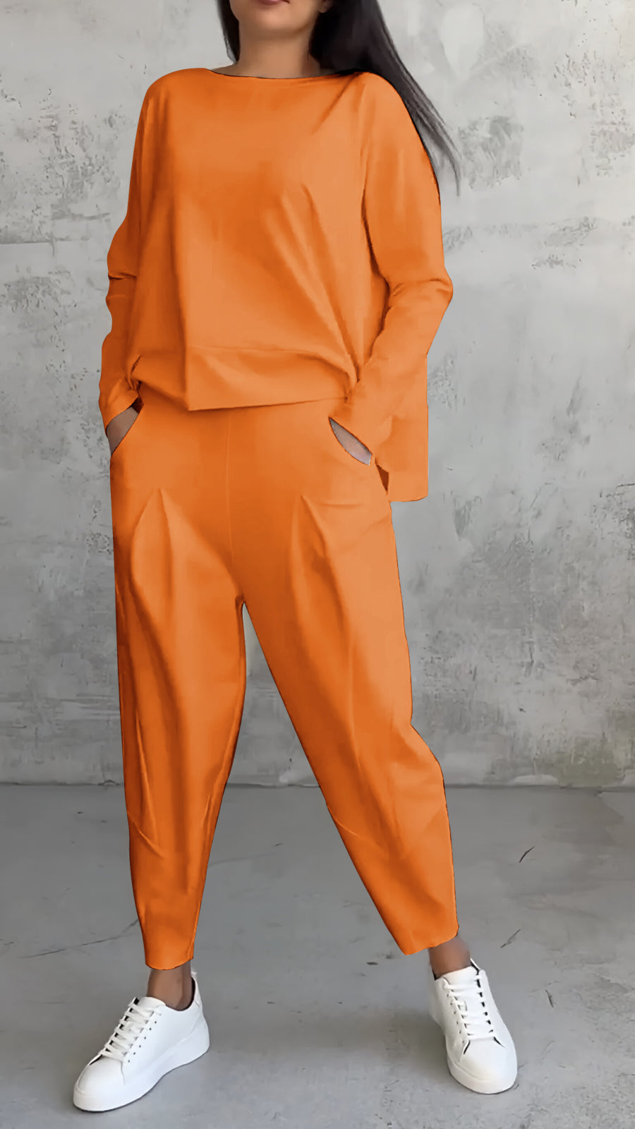 Gemütliches Strick-Zweiteiler-Loungewear-Set