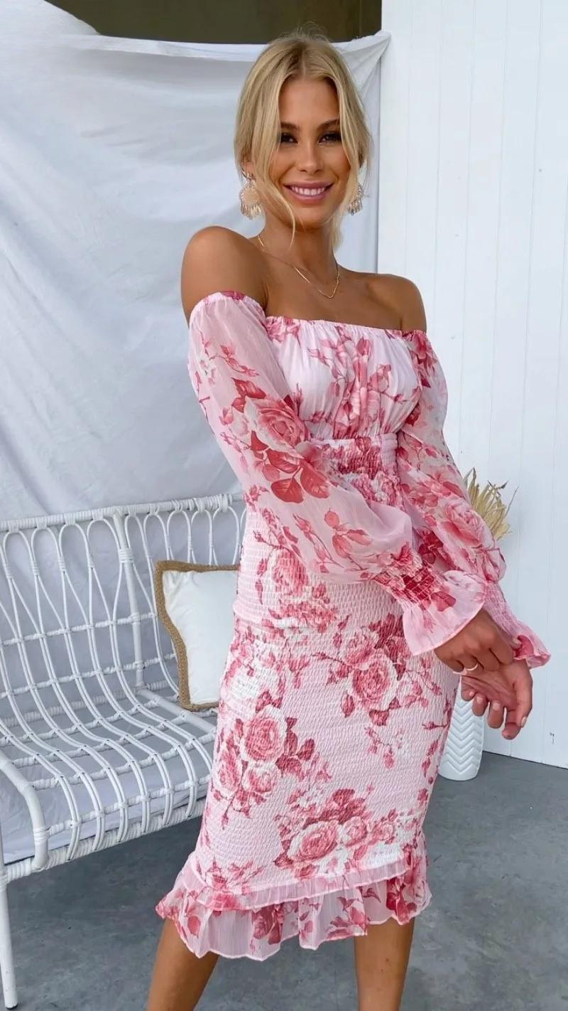 Luxuriöses Midikleid für Damen