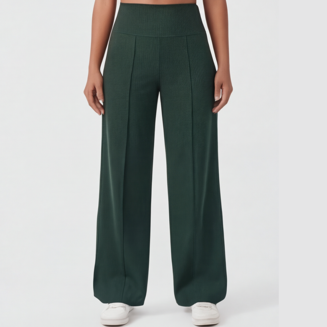 Yoga-Hose mit weitem Bein und überkreuztem Bund