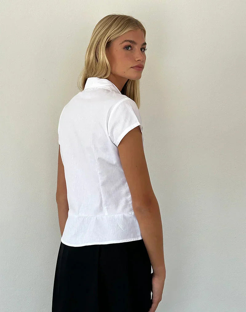 Elegante Damenbluse aus Satin