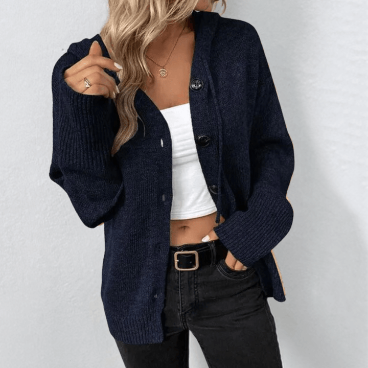 Gemütlicher Strick-Cardigan mit Knöpfen für Damen