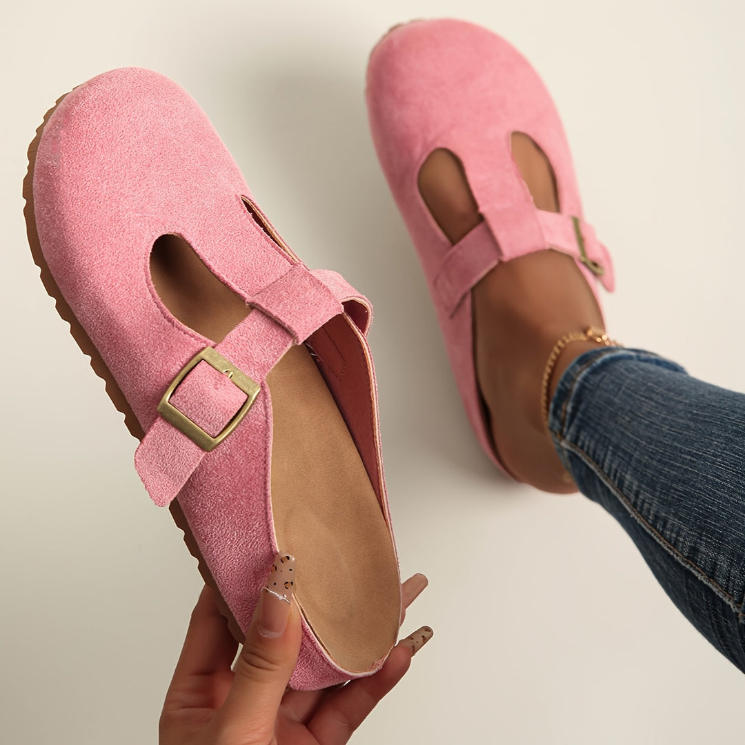 Damen Wildleder Bequeme Hausschuhe