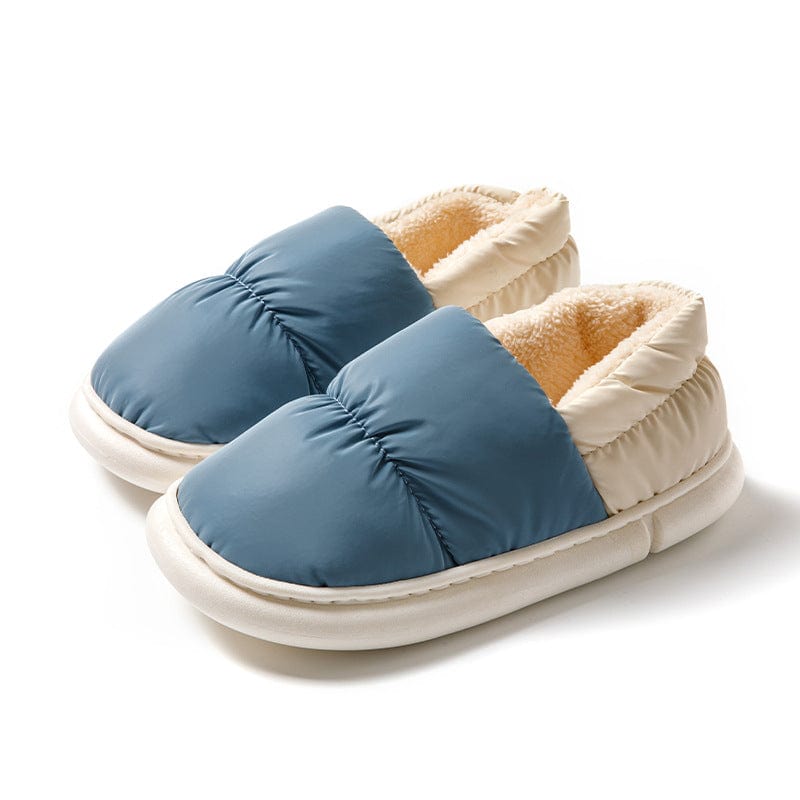 Bequeme Plüsch-Hausschuhe zum Hineinschlüpfen für Damen