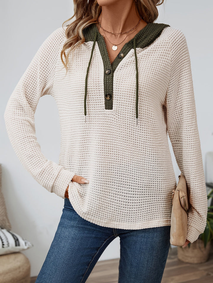 Lässiger Hoodie für Damen mit langen Ärmeln und bequemer Passform