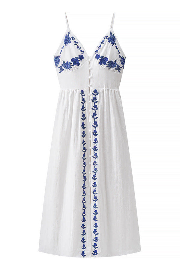 Sommerliches Wickelkleid mit Blumenmuster
