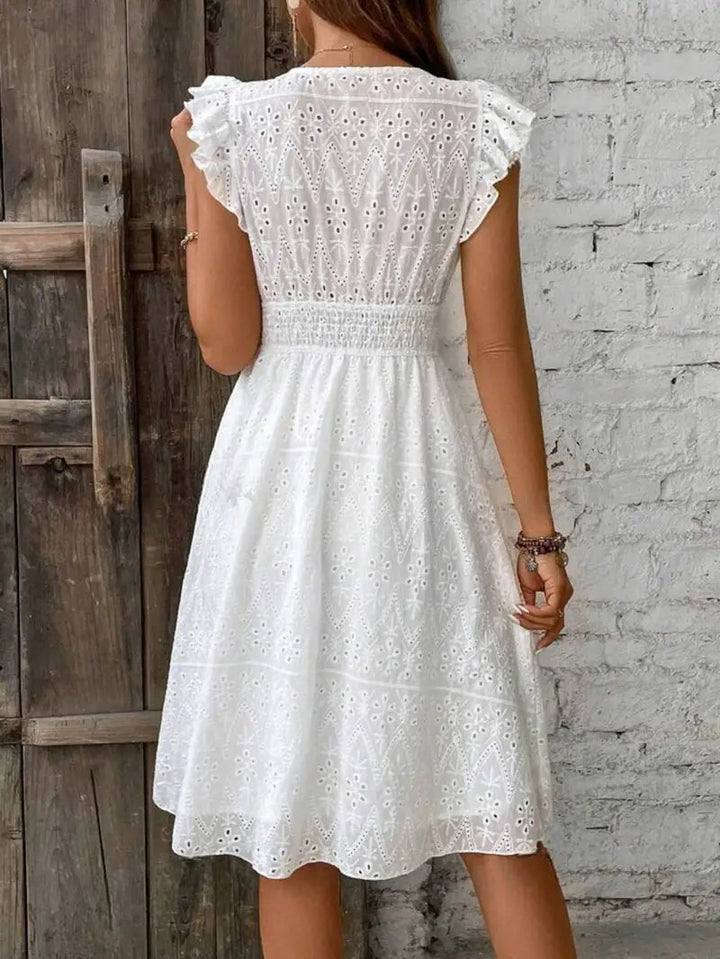 Kleid mit Flatterärmeln