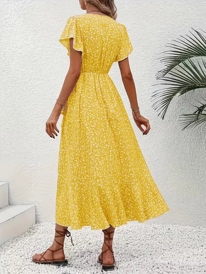 Florales Wickelkleid